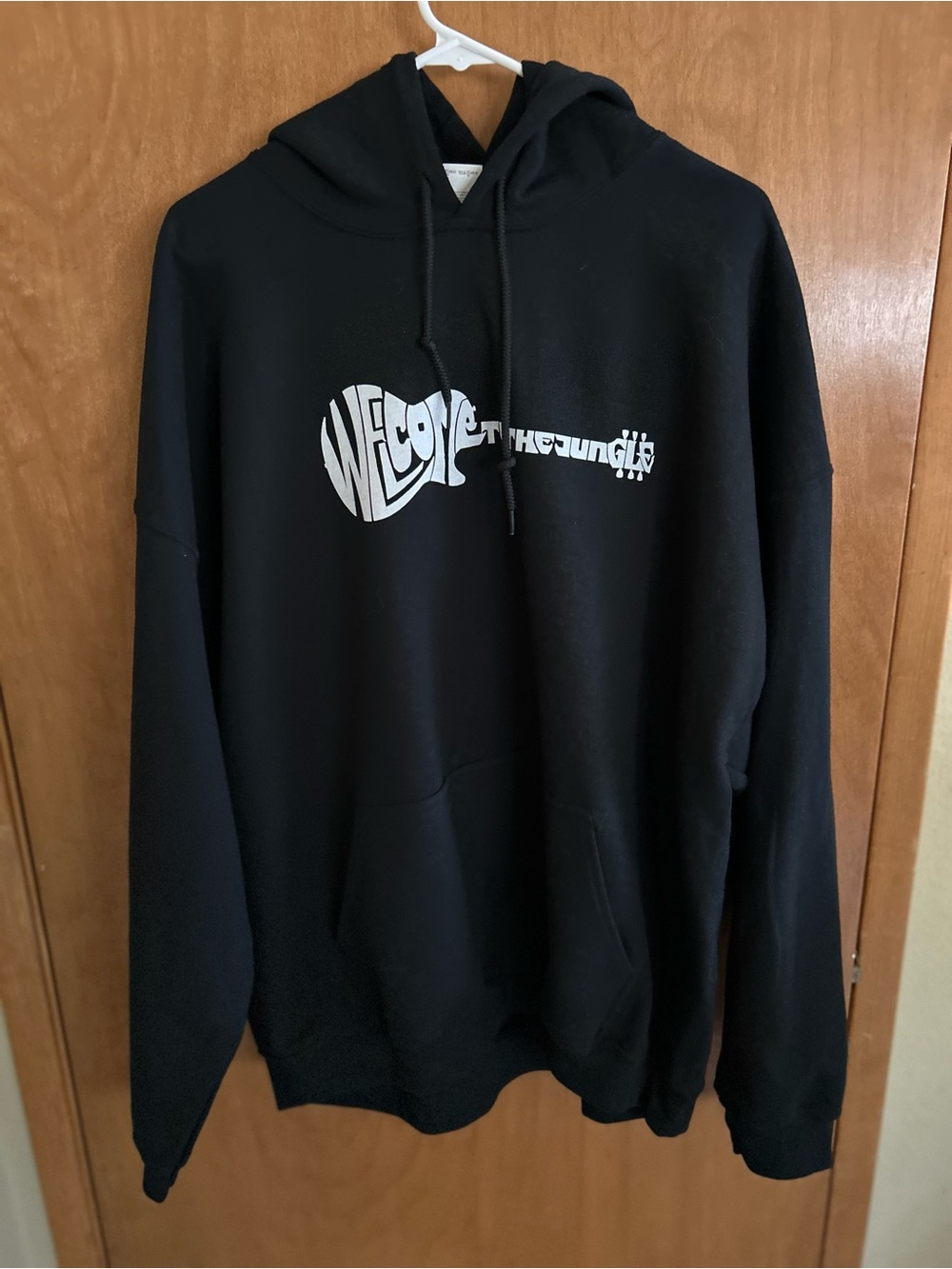 Gilden Welcome to the Jungle Logo Hoodie Pullover Men’s 2XL Black